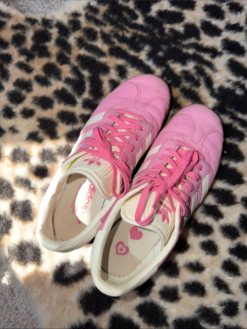 adidas Gazelle Pink and White Low-Top Sneakers - Picture 2 of 4